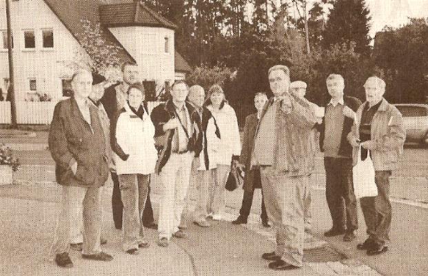 Die Hersbrucker Altstadtfreunde mit Reichenschwands Bürgermeister Bruno Schmidt (vorne) auf Tour.