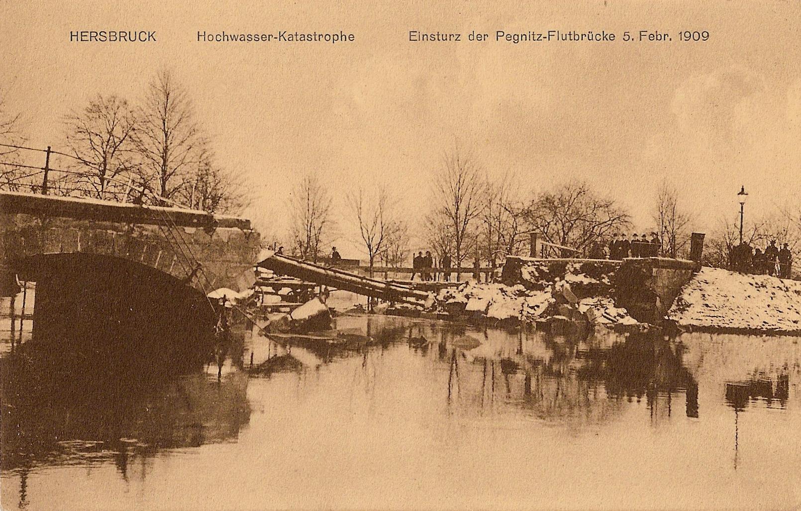 Flutbrcke Einsturz
